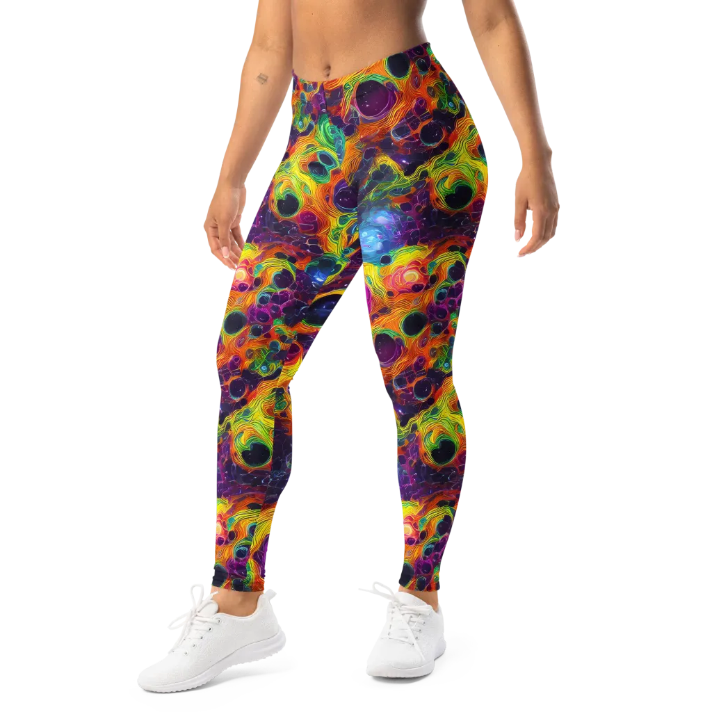 Luminous Orbits on Leggings — Left Front