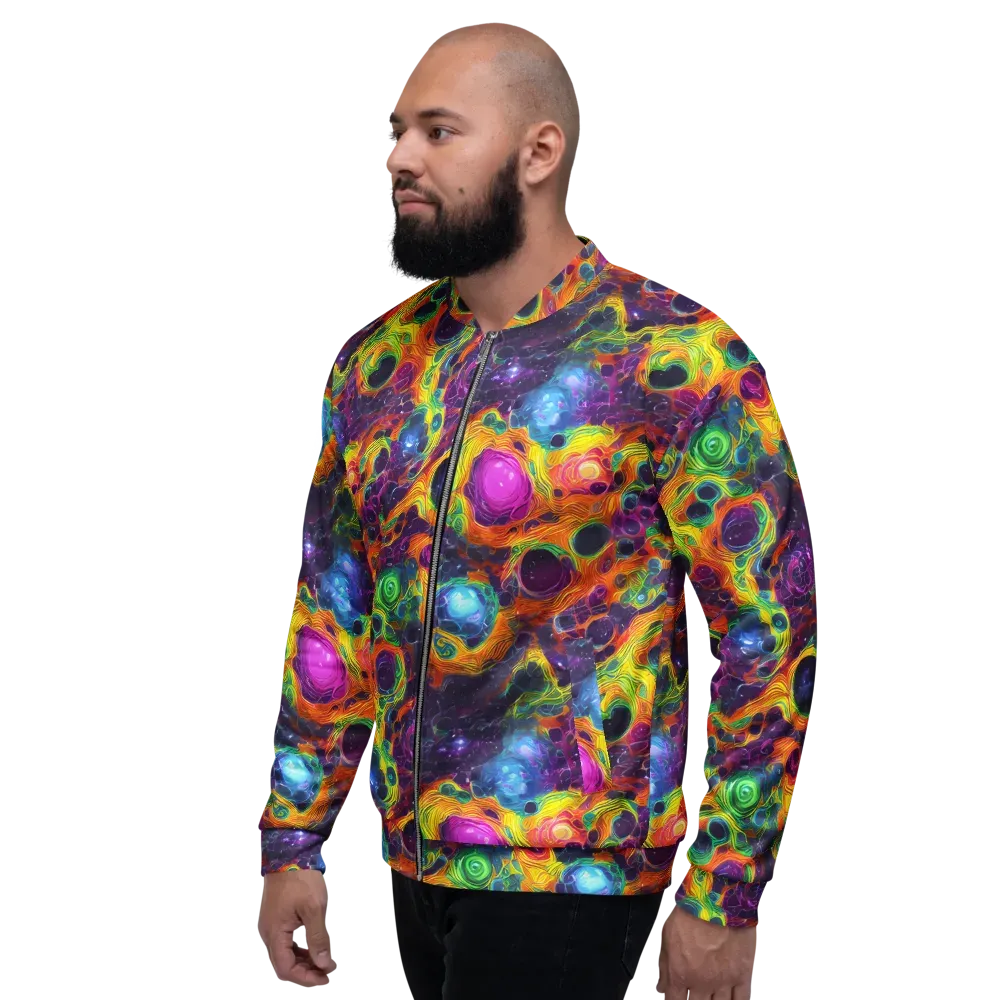 Luminous Orbits on Bomber Jacket — Left