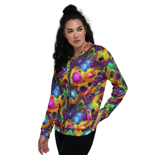 Luminous Orbits on a Bomber Jacket