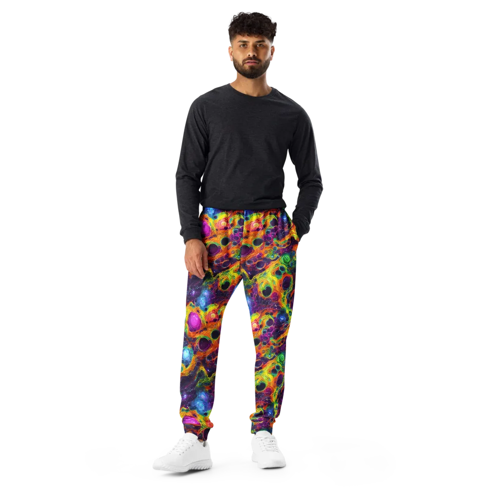 Luminous Orbits on Men's Joggers — Front