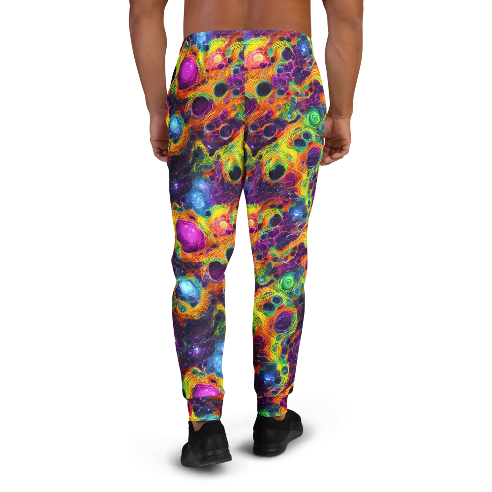 Luminous Orbits on Men's Joggers — Back