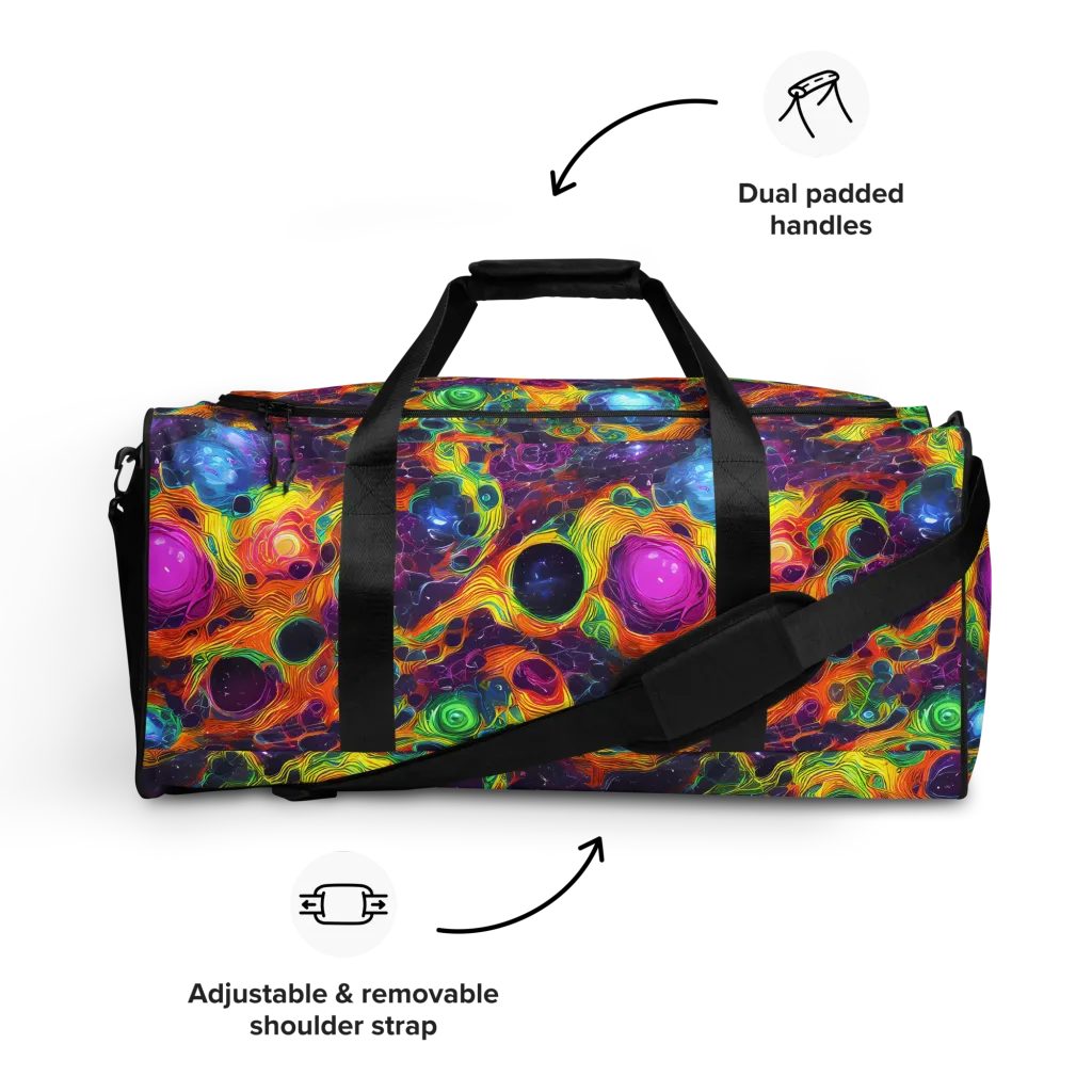 Luminous Orbits on Duffle Bag — Front