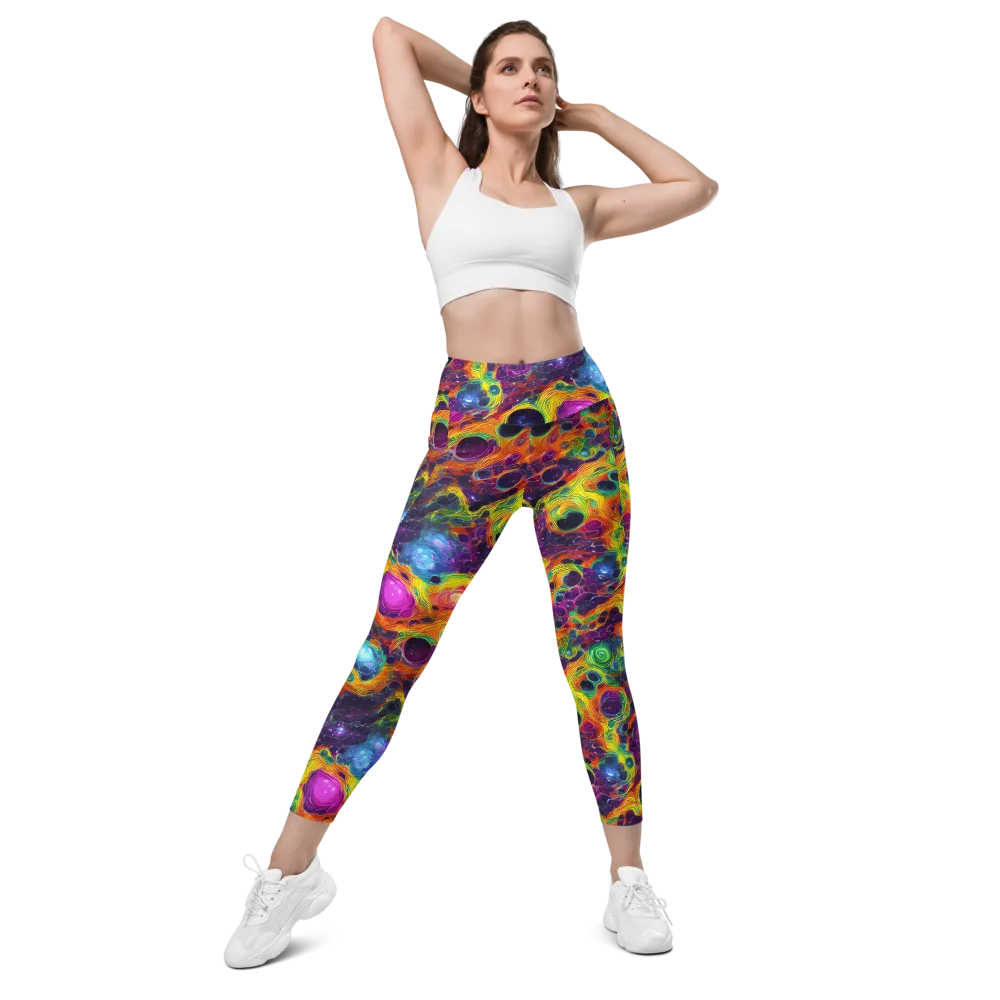 Luminous Orbits on Leggings with Pockets — Front