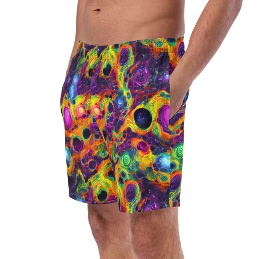 Luminous Orbits on a Swim Trunks