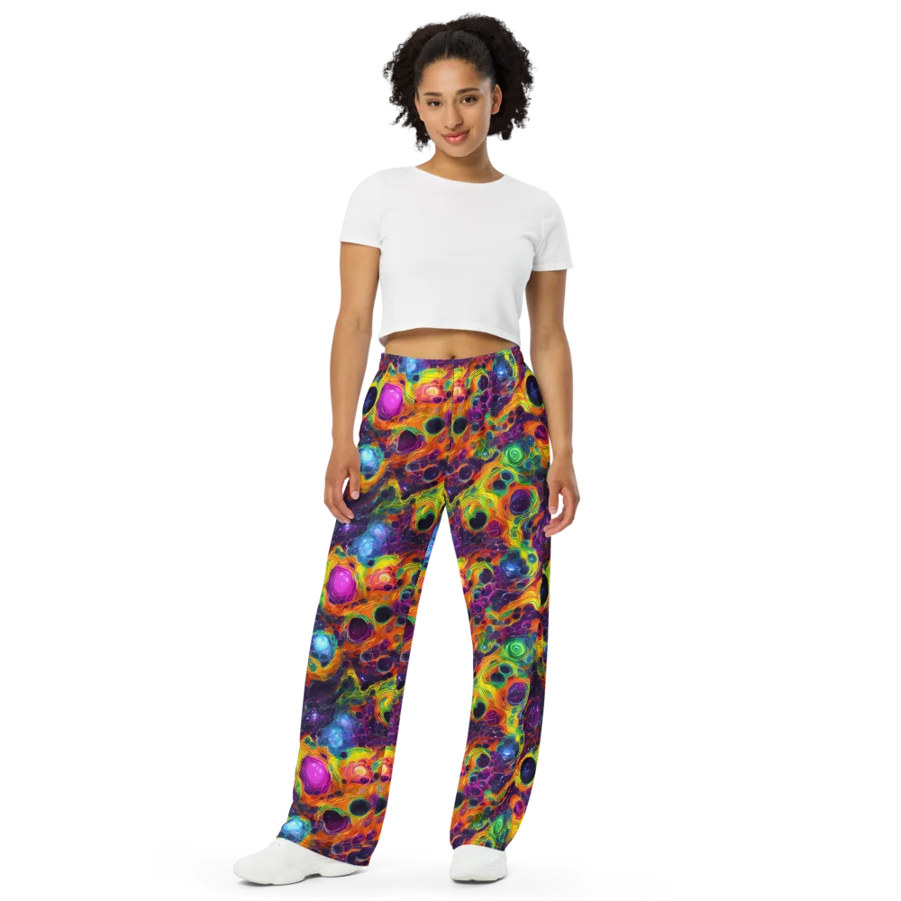 Luminous Orbits on Wide-Leg Pants — Front