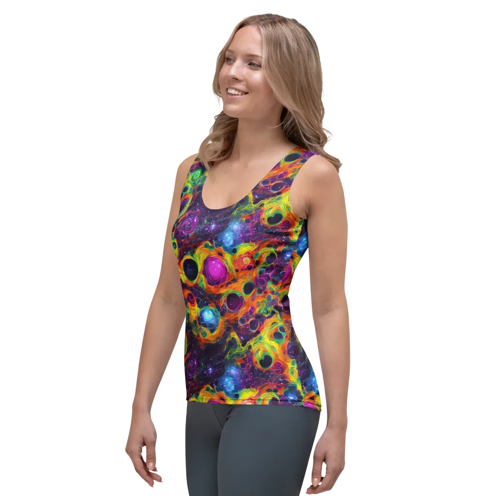 Luminous Orbits on Women's Tank Top — Left Front