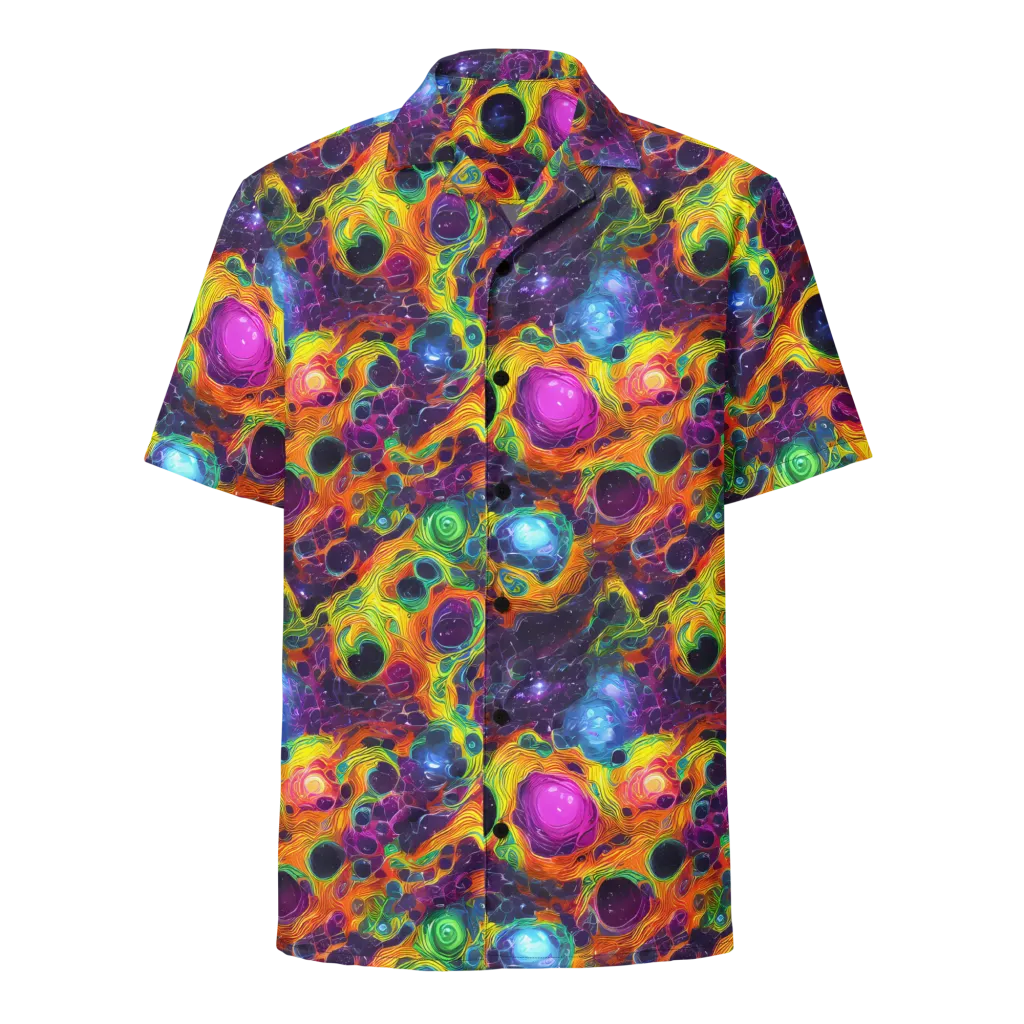 Luminous Orbits on Button Shirt — Front