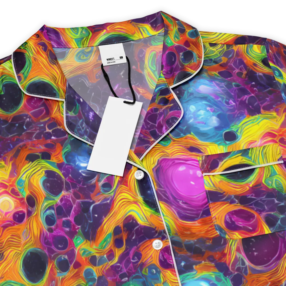 Luminous Orbits on Women's Short Sleeve Pajama Top — Product details