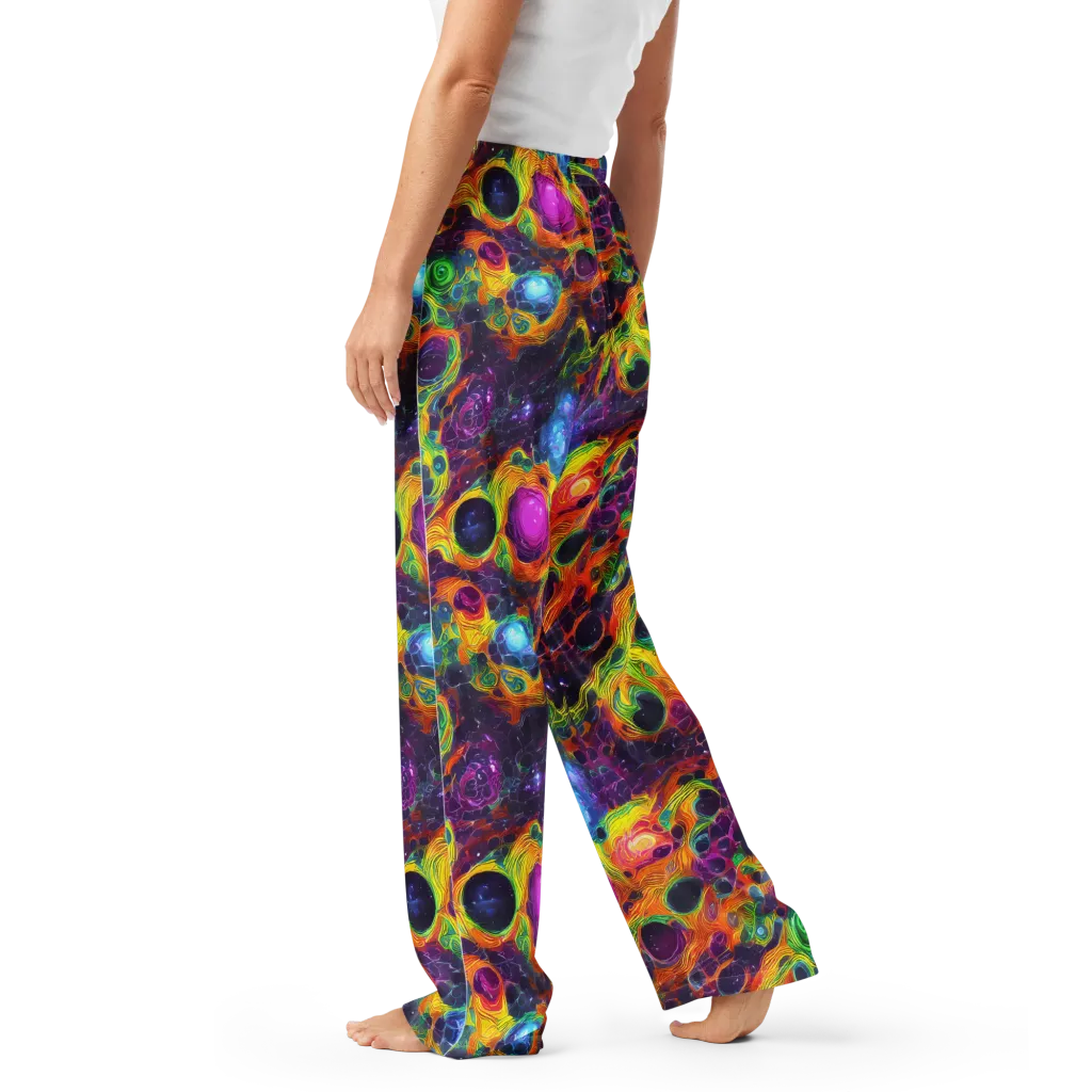 Luminous Orbits on Women's Pajama Pants — Left