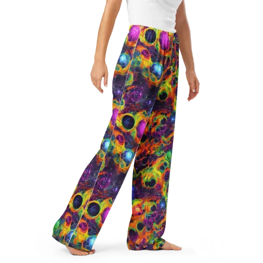 Luminous Orbits on a Women's Pajama Pants