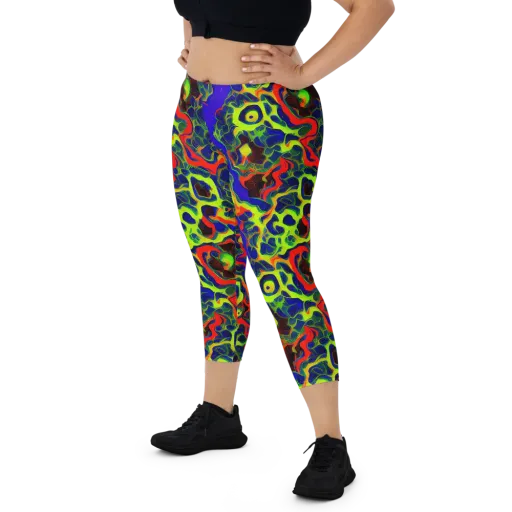 Lucid Static on a Capri Leggings