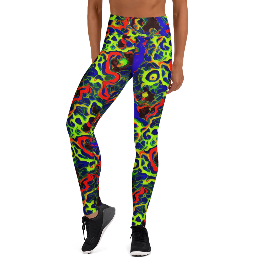 Lucid Static on Yoga Leggings — Front