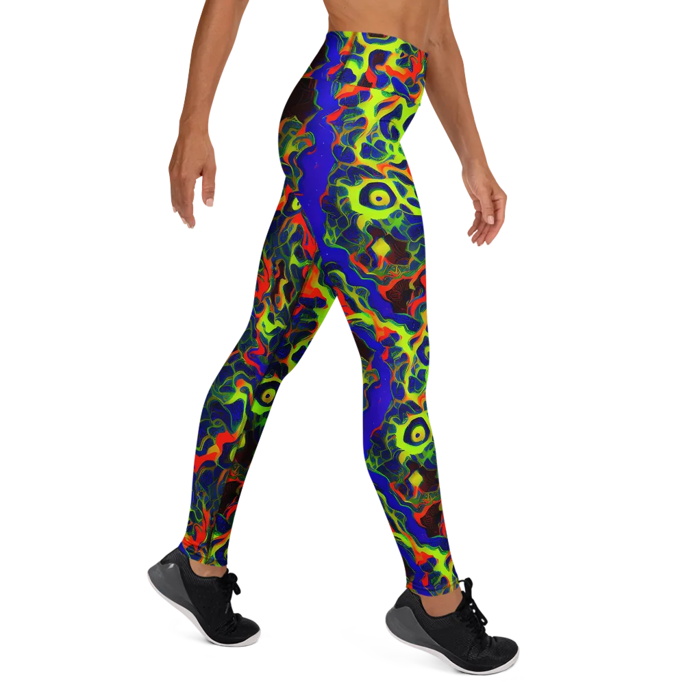 Lucid Static on Yoga Leggings — Right