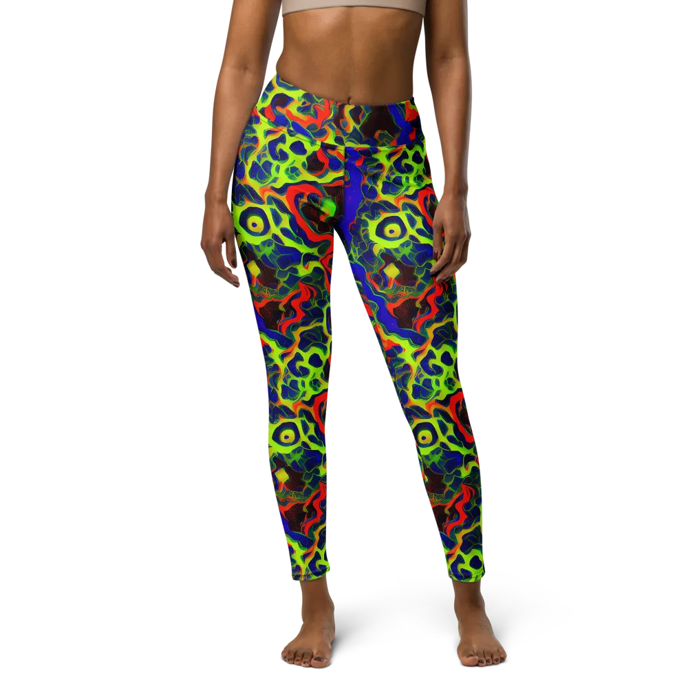 Lucid Static on Yoga Leggings — Front