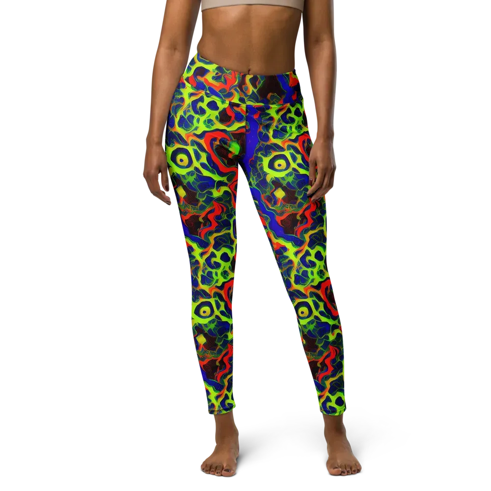 Lucid Static on Yoga Leggings — Front