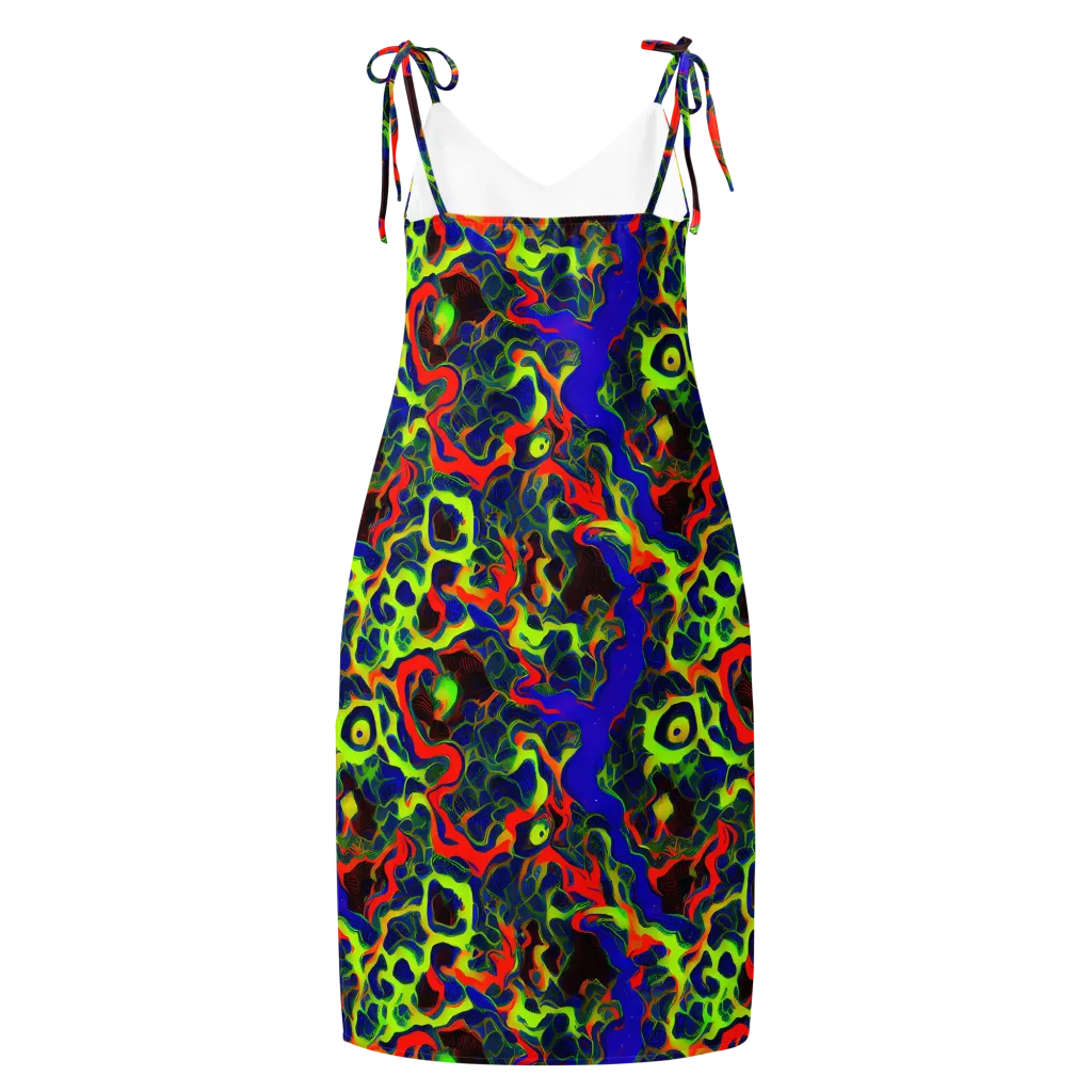 Lucid Static on Slip Dress — Back