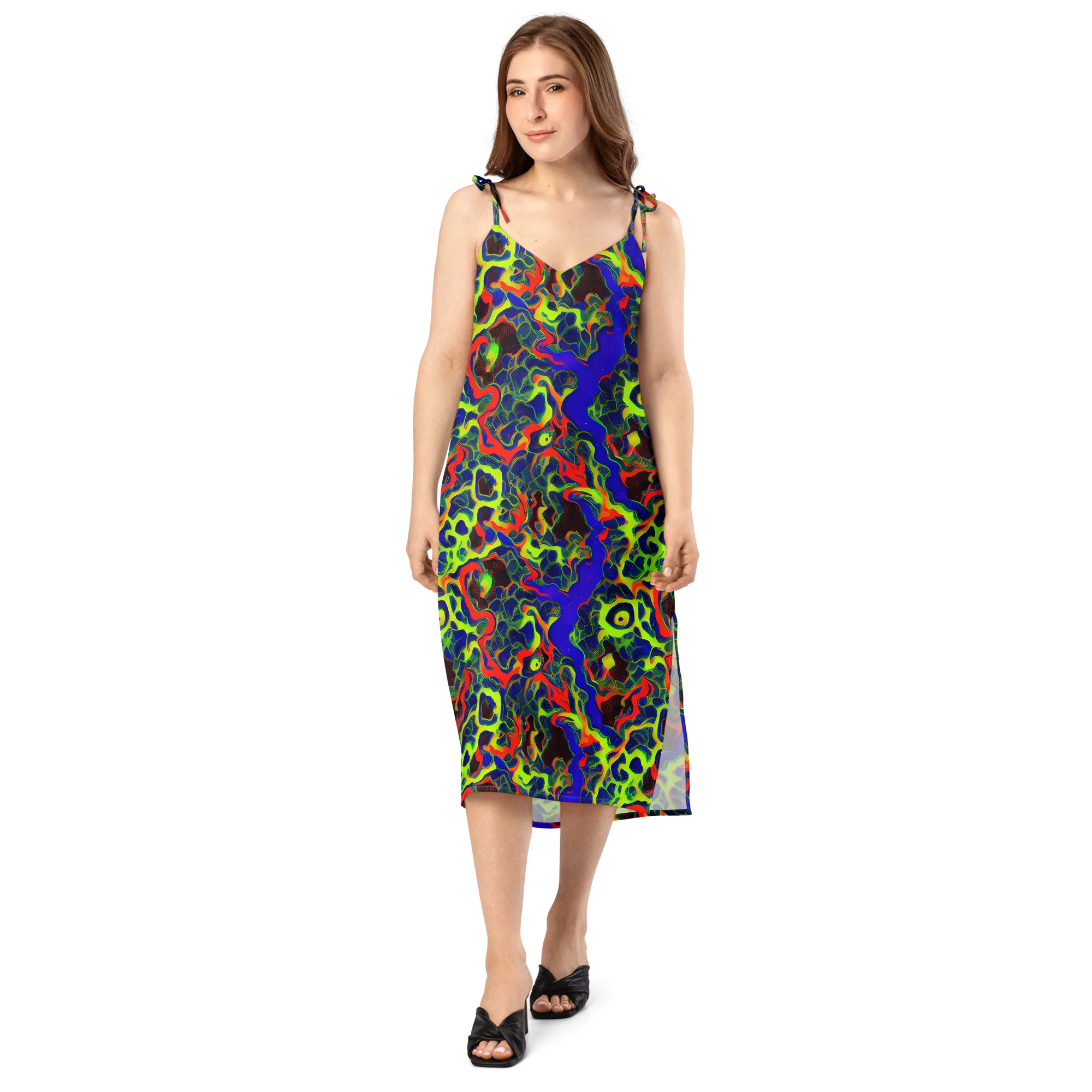 Lucid Static on Slip Dress — Front