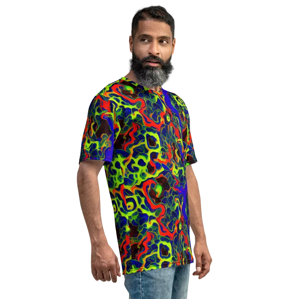 Lucid Static on Men's Crew Neck T-Shirt — Right