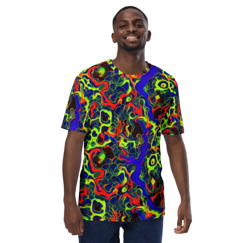 Lucid Static on Men's Crew Neck T-Shirt — Front