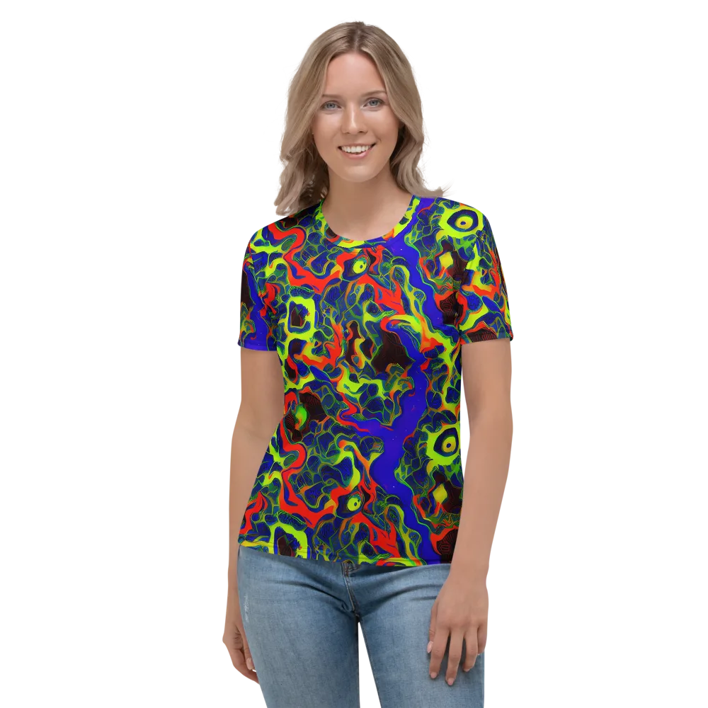 Lucid Static on Women's Crew Neck T-Shirt — Front