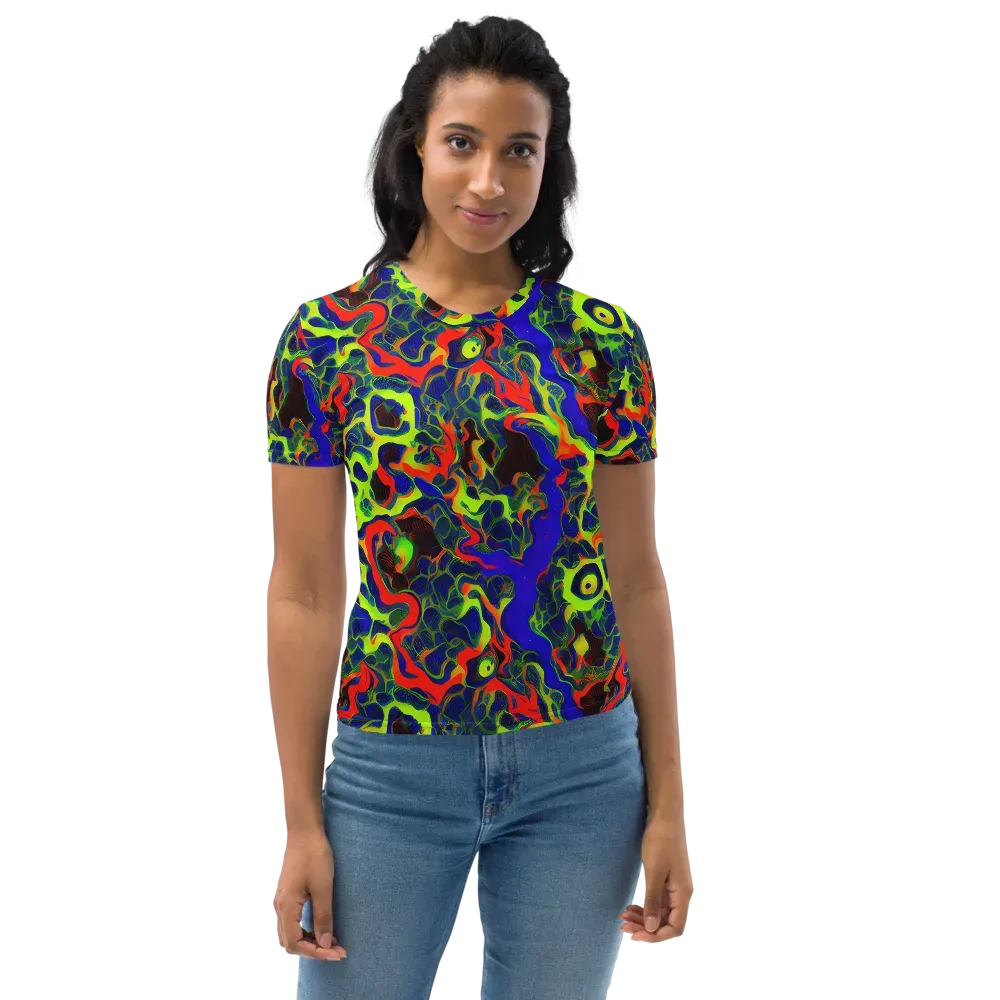 Lucid Static on Women's Crew Neck T-Shirt — Front