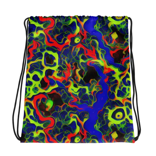 Lucid Static on a Drawstring Bag