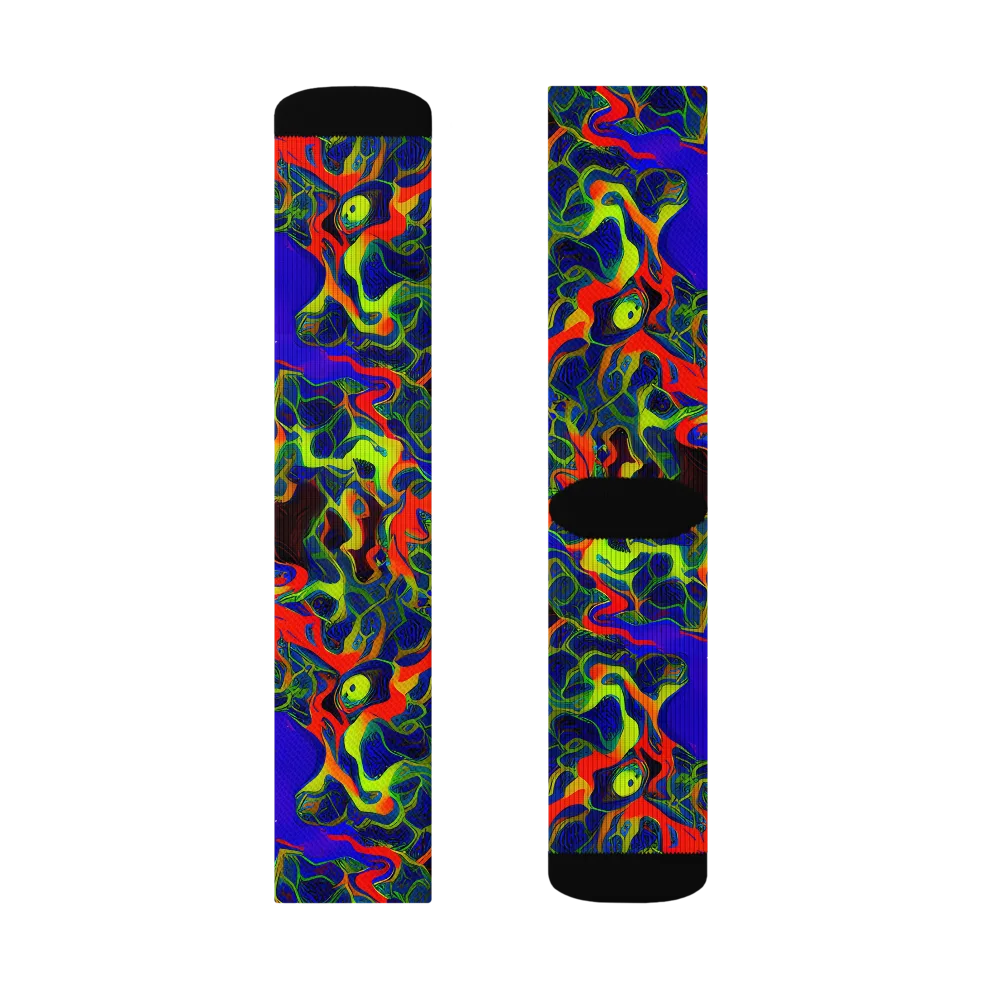 Lucid Static on Socks — Left Sock