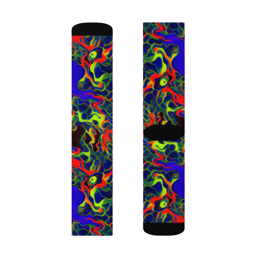 Lucid Static on Socks — Right Sock
