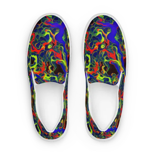 Lucid Static on a Women's Slip-On Canvas Shoes
