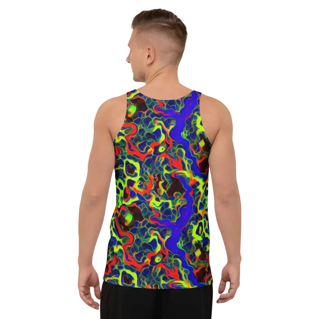 Lucid Static on Men's Tank Top — Back