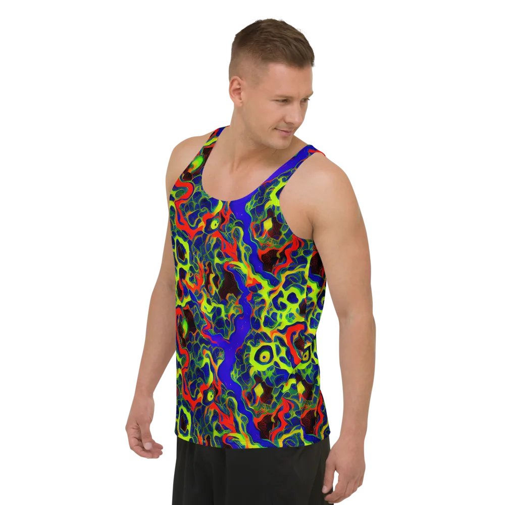 Lucid Static on Men's Tank Top — Left Front