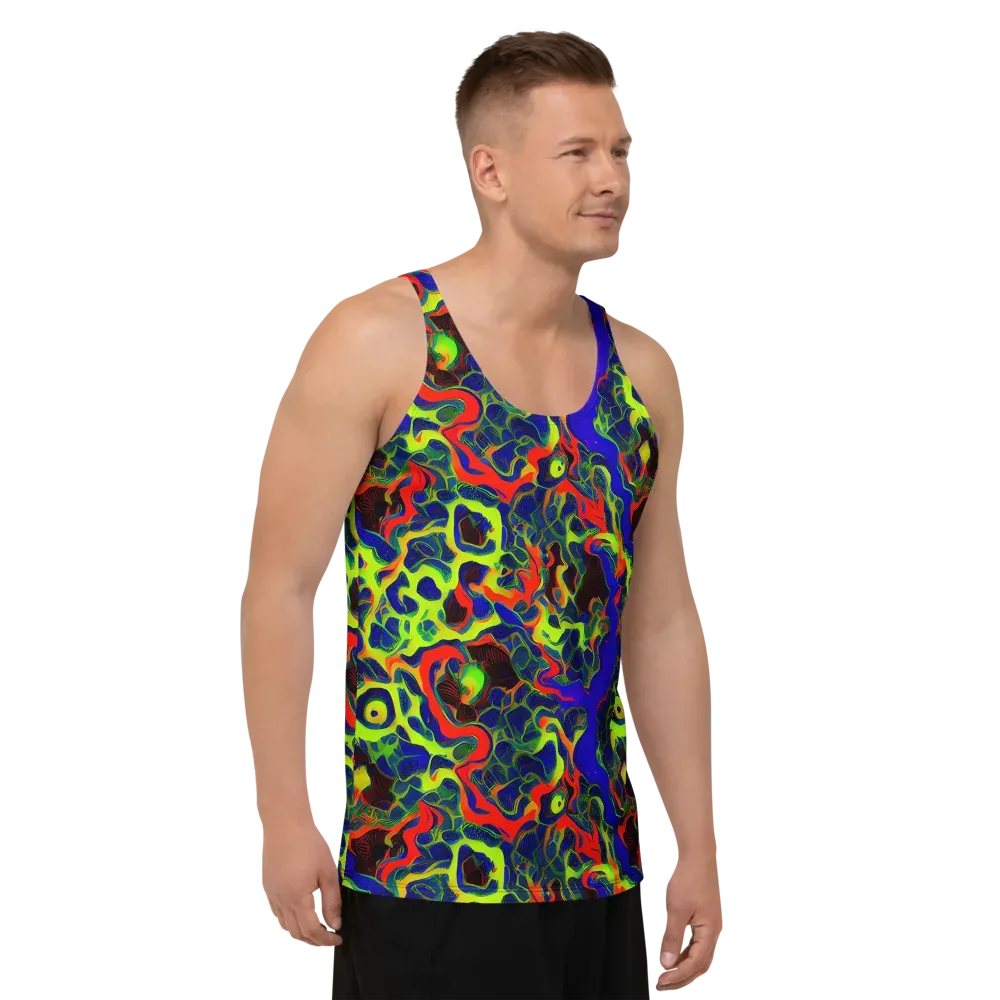 Lucid Static on Men's Tank Top — Right Front