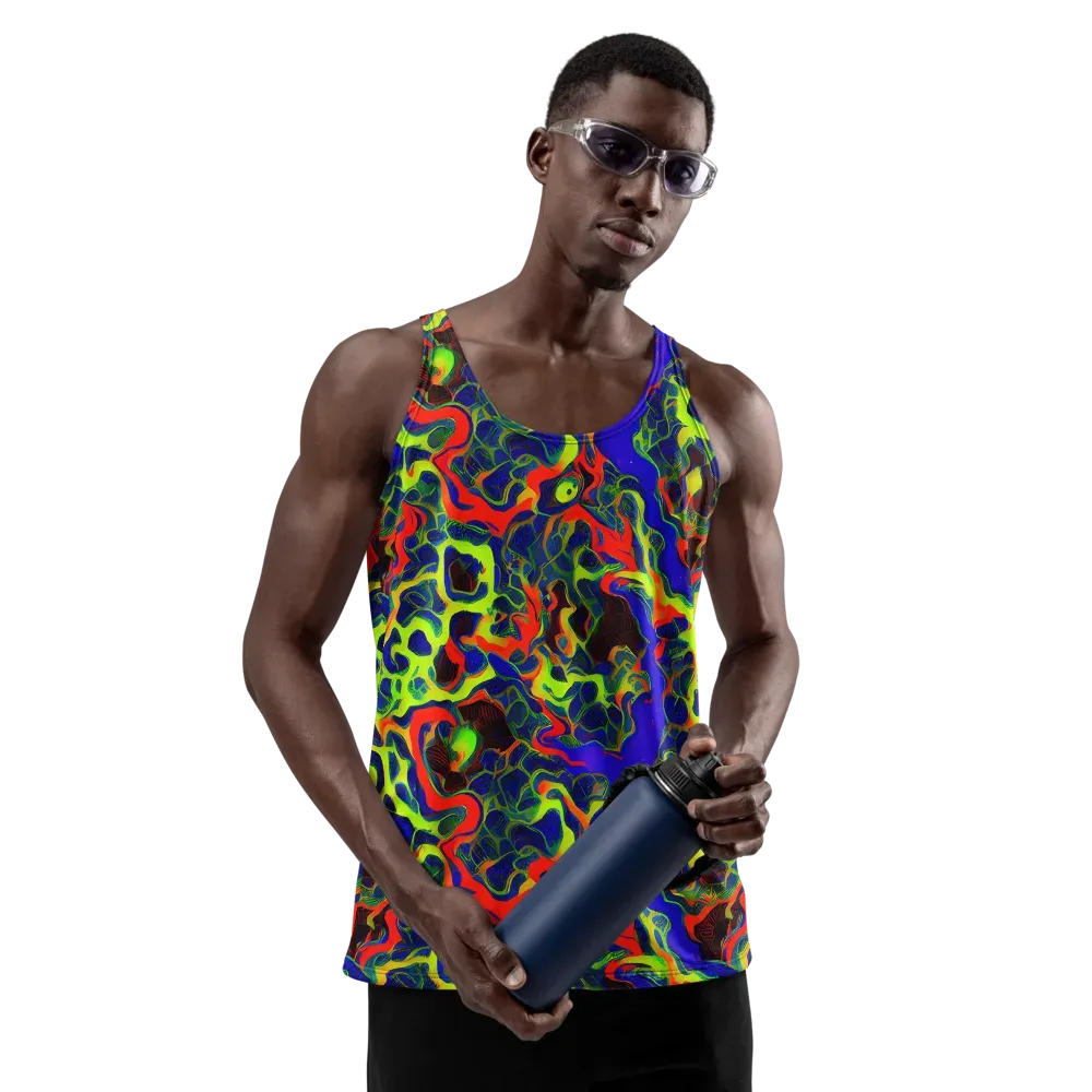 Lucid Static on Men's Tank Top — Front