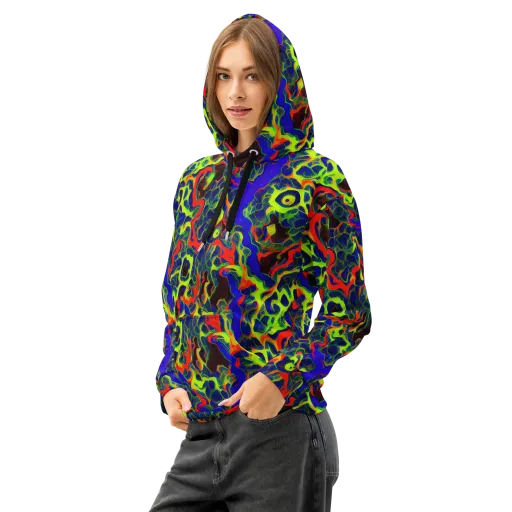 Lucid Static on a Cotton Hoodie