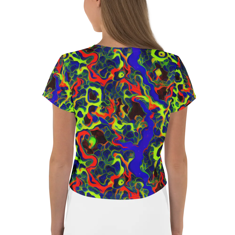 Lucid Static on Crop Tee — Back