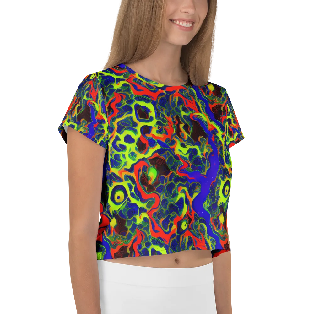 Lucid Static on Crop Tee — Right