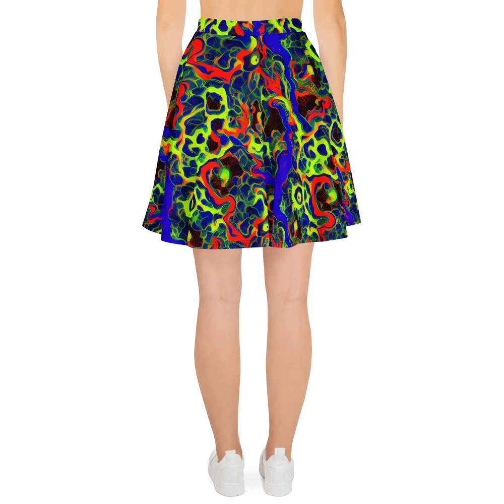 Lucid Static on Skater Skirt — Back