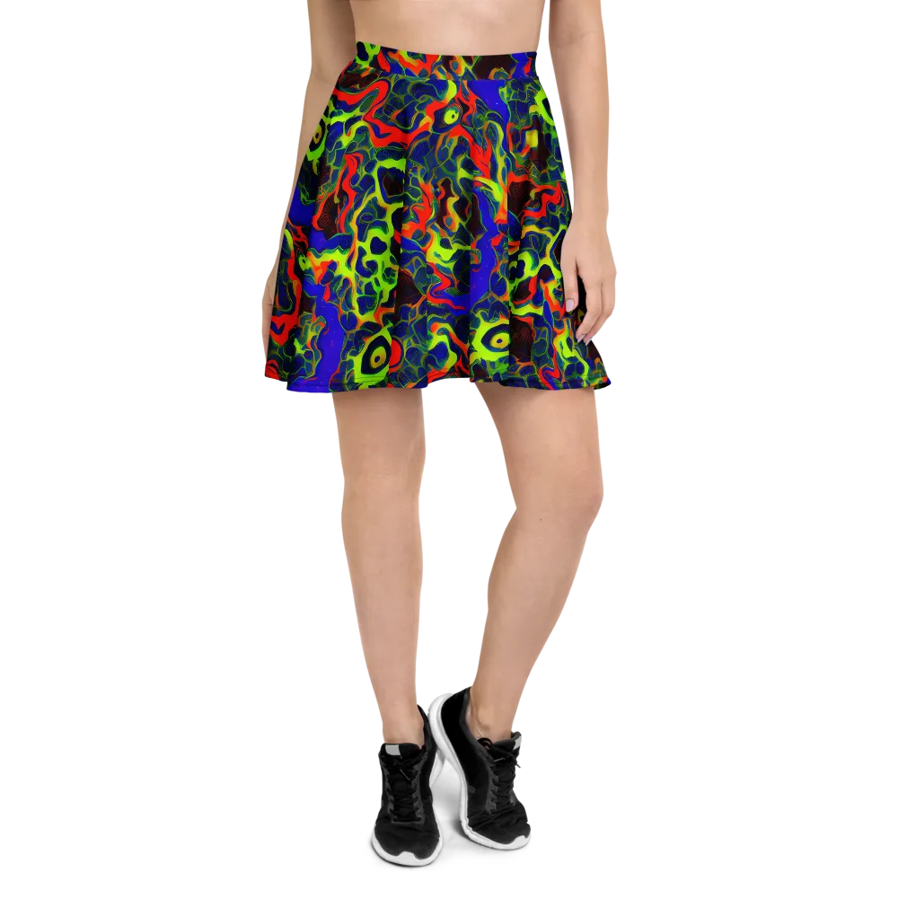 Lucid Static on Skater Skirt — Front