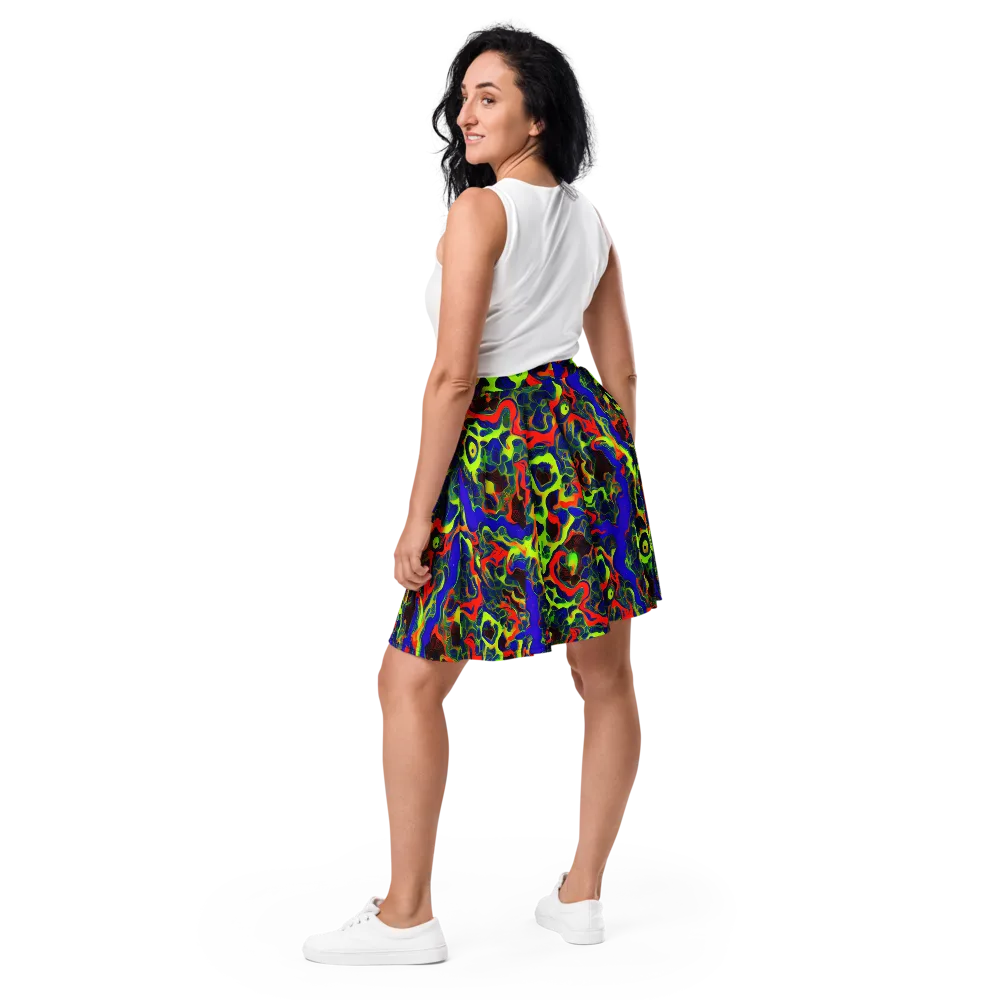 Lucid Static on Skater Skirt — Back