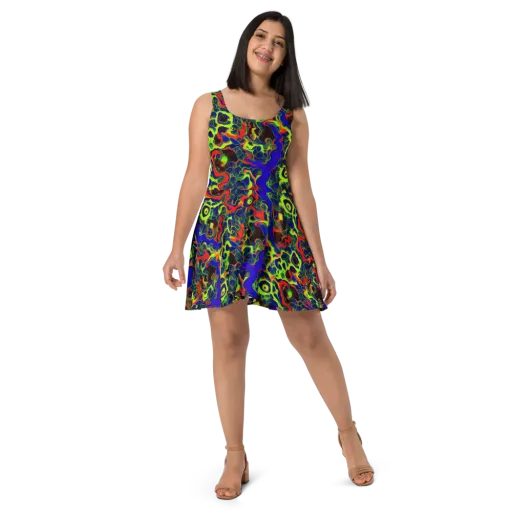 Lucid Static on a Skater Dress