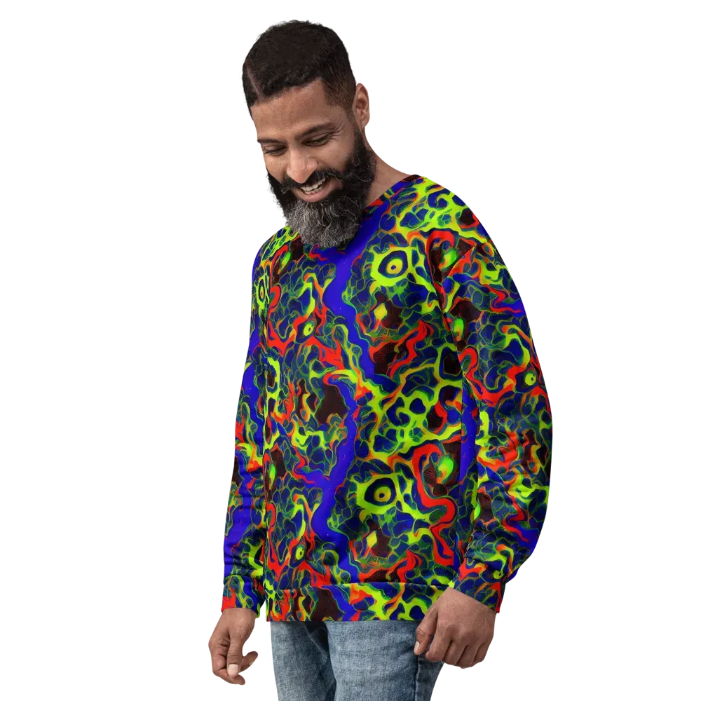 Lucid Static on Sweatshirt — Left Front