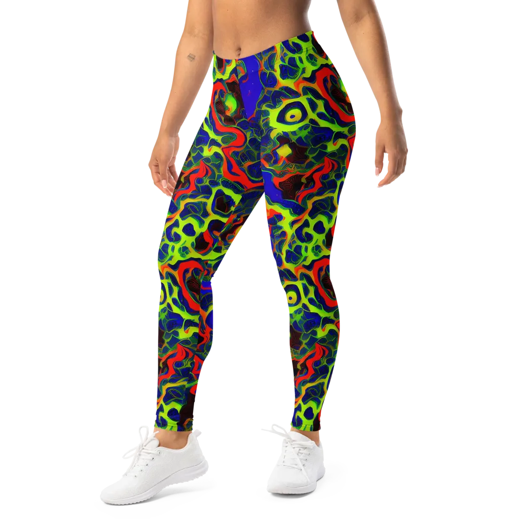 Lucid Static on Leggings — Left Front