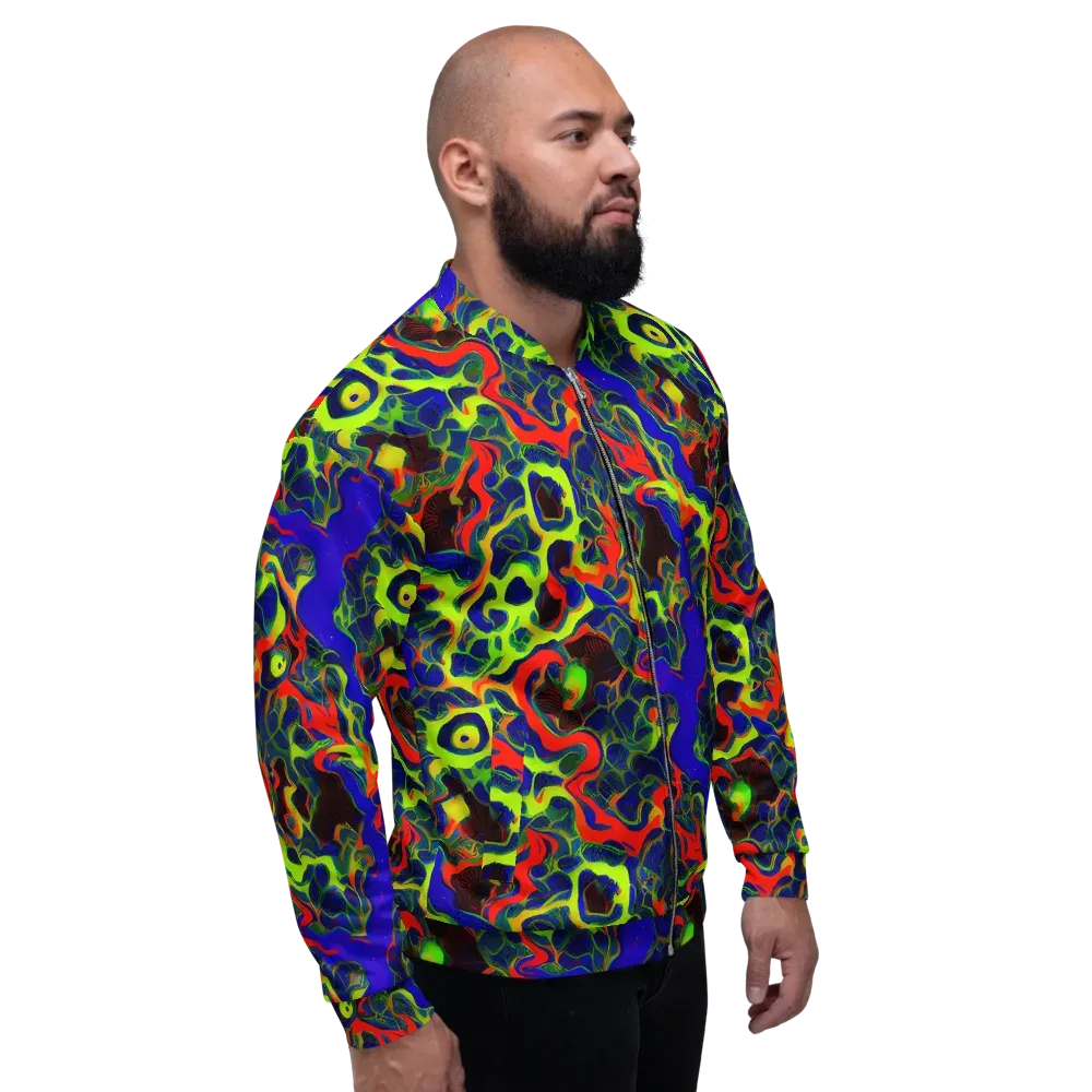 Lucid Static on Bomber Jacket — Right
