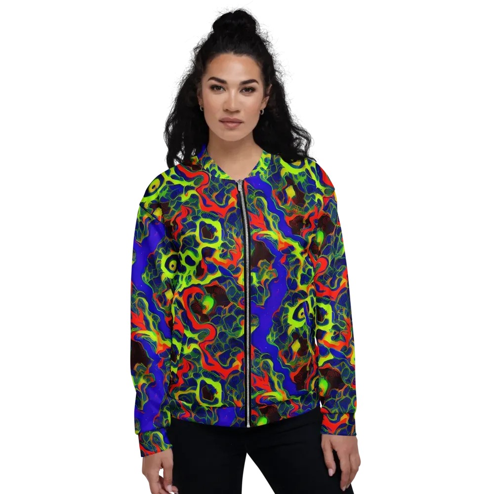Lucid Static on Bomber Jacket — Front