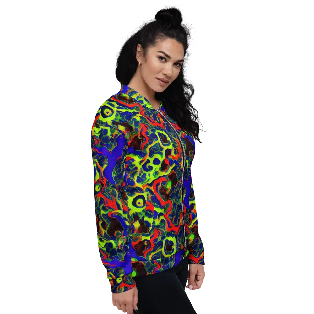 Lucid Static on Bomber Jacket — Right