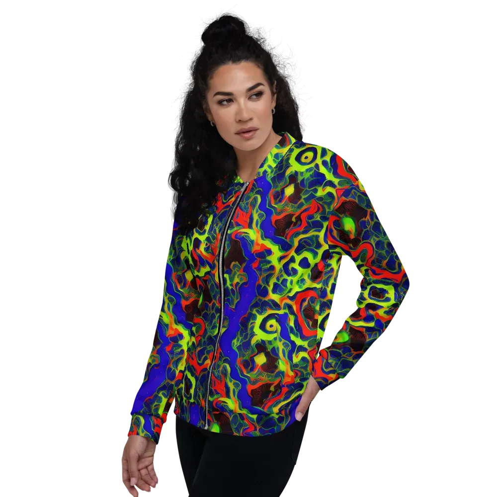 Lucid Static on Bomber Jacket — Left