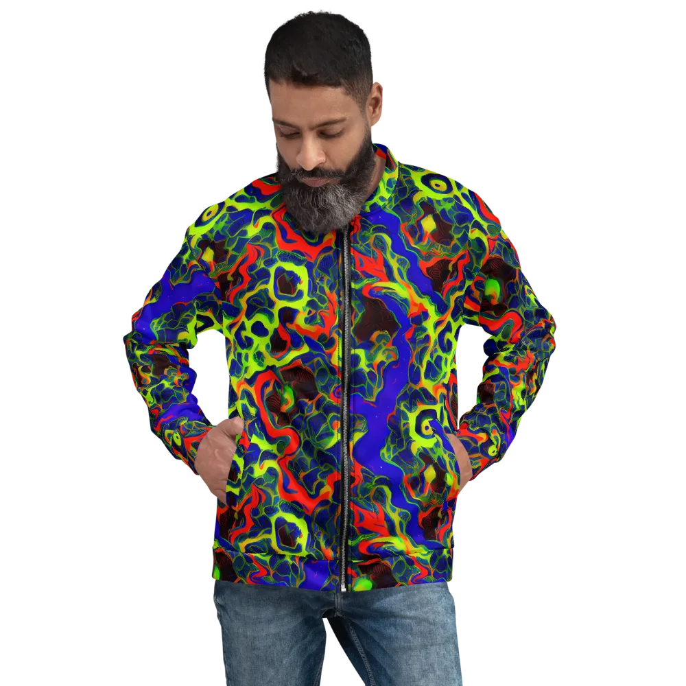 Lucid Static on Bomber Jacket — Front