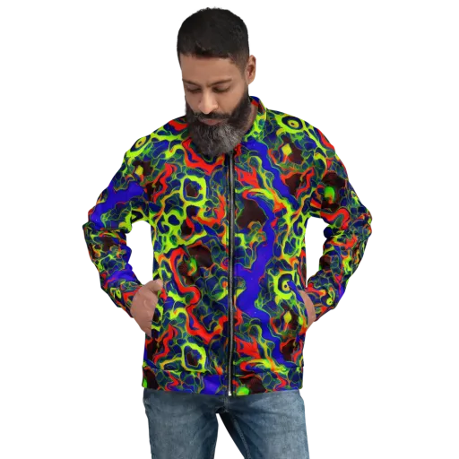 Lucid Static on a Bomber Jacket