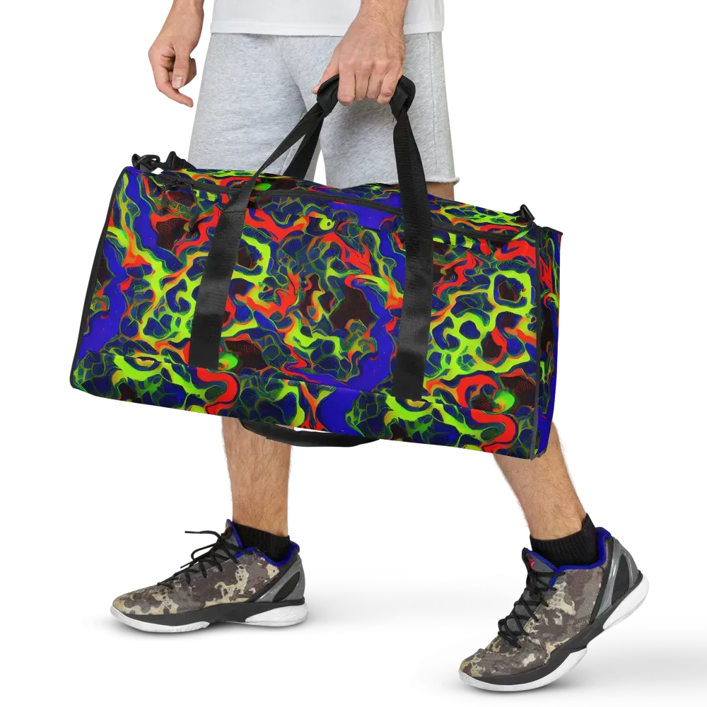 Lucid Static on Duffle Bag — Front