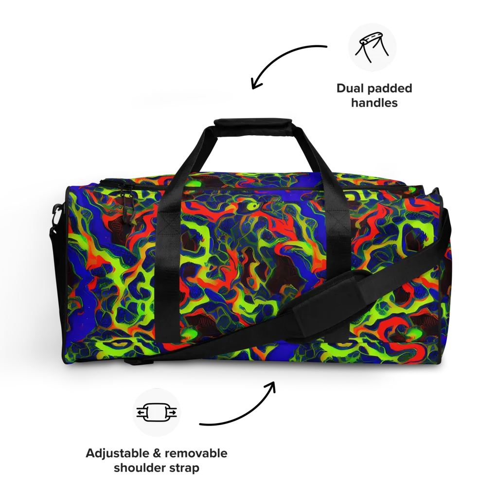 Lucid Static on Duffle Bag — Front